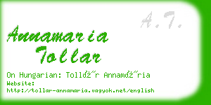 annamaria tollar business card